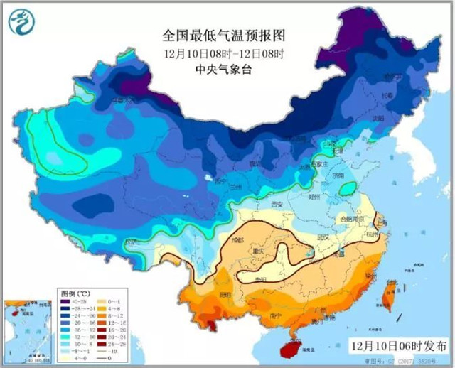 2018年12月份全国天气情况